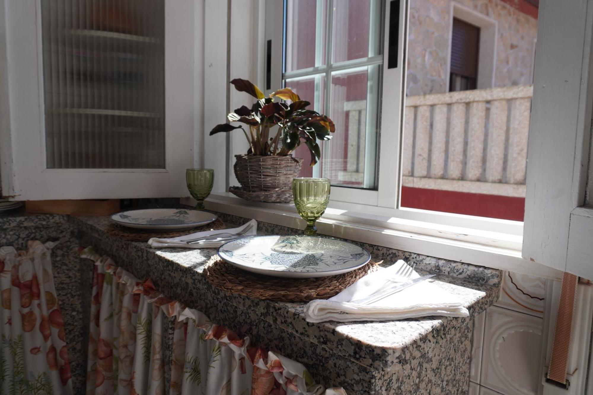 As Rosas Apartamentos Turisticos Cambados Bagian luar foto